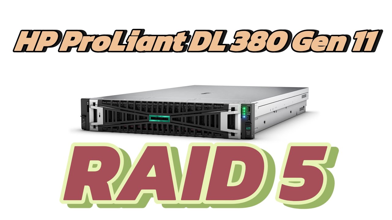 How to Configure RAID 5 on HP ProLiant DL380 Gen11 | Step-by-Step Server RAID Setup Guide