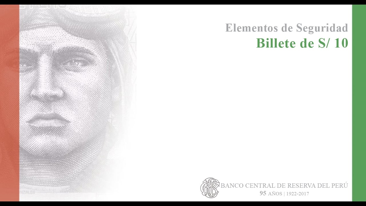 Elementos de Seguridad del billete de S/ 10
