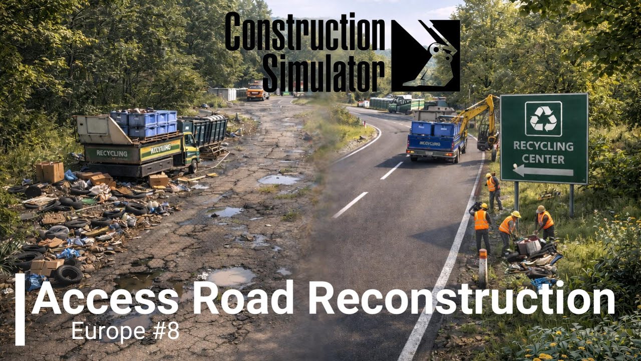 Access Road Reconstruction - Europe #8 | Construction Simulator