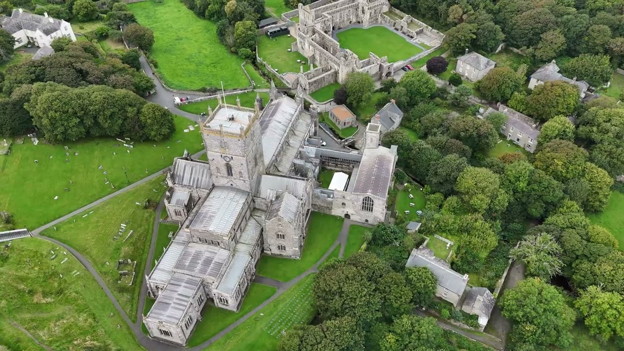 ST DAVIDS & CATHEDRAL WALES - 4/9/2024 - DRONE WITH A VIEW - {4K} DRONE FOOTAGE