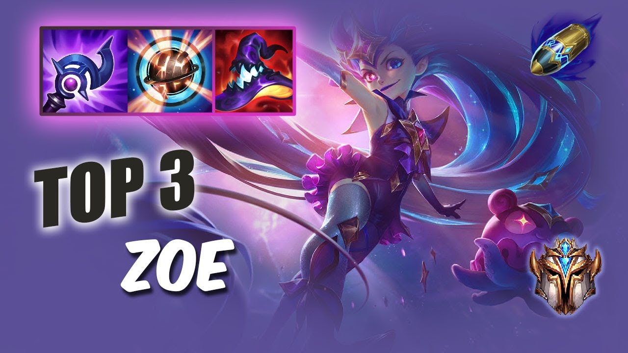 [Wild Rift] Zoe top 3 - S12 RUSH Challenger ranked game + build
