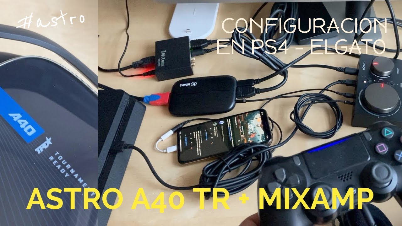 Astro A40 TR + Mixamp PRO - Usando todos los puertos  (Experiencia - PS4 + Capturadora el Gato)