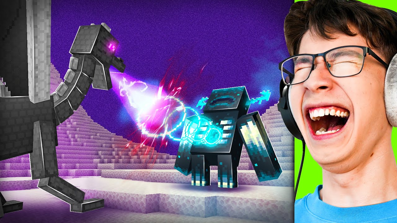 Реакция на «WARDEN против ENDER DRAGON»! (Забавная анимация)