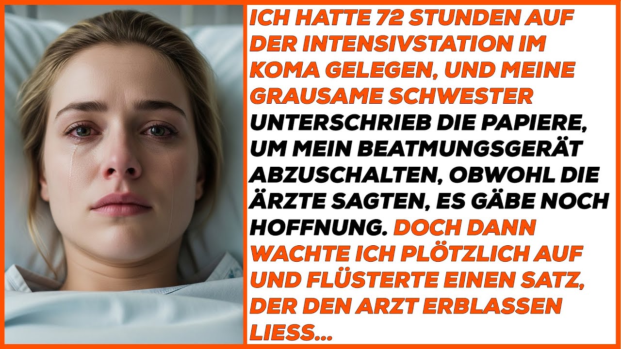 Meine grausame Schwester unterschrieb die Papiere, um mein Beatmungsgerät abzuschalten.
