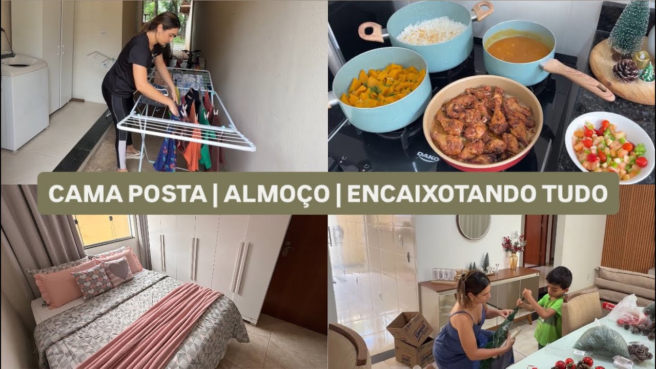 ROTINA: Muita roupa e sem espaço| Cozinhando comigo| Cama posta| Guardando os enfeites| LAÍS VELOSO