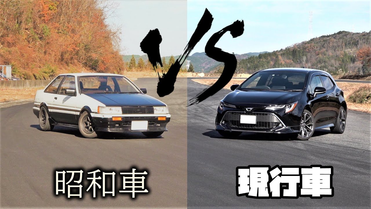 ３４年の時空を超えた対決！【カローラレビン VS カローラスポーツ】AE86　NRE210