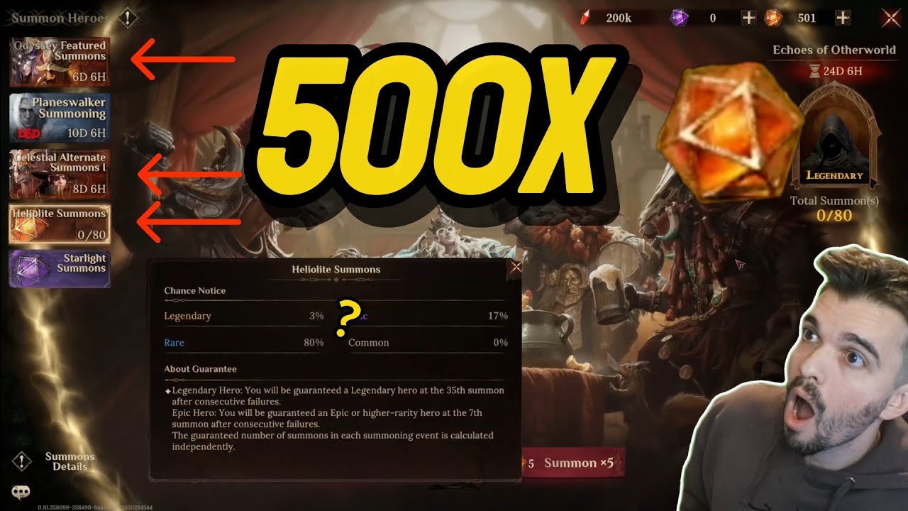 500 SUMMONS Are The Summing Rates WRONG?! Dragonheir Silent Gods Season 2