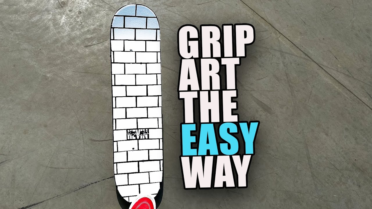 How I make Satisfying D.I.Y Grip tape Art