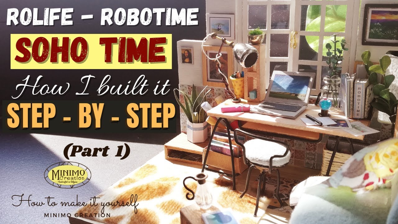 How to Build Dollhouse Mininature Kit | Rolife - Soho Time - Part 1 #miniature #sohotime
