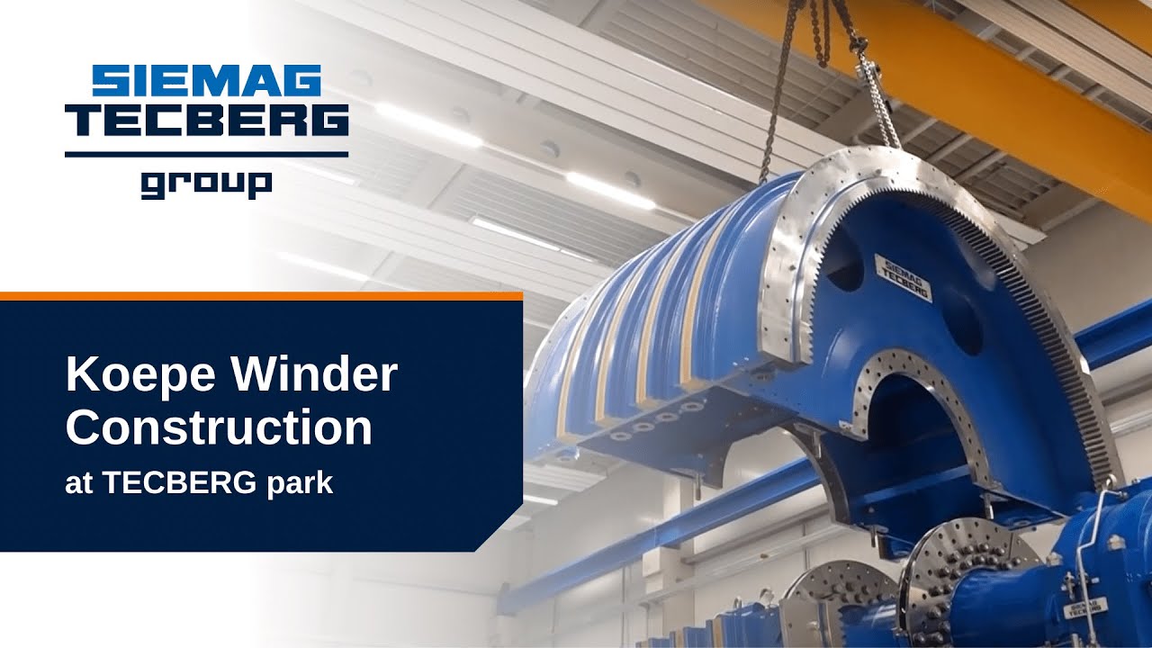 SIEMAG TECBERG Germany - Construction of a Koepe Winder at TECBERG park