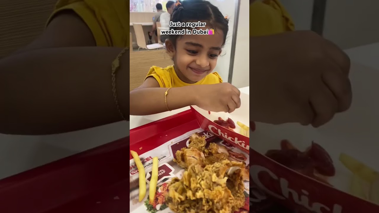 Weekend in Dubai🛍️☀️#weekend #dubai #shopping#food #kids #bus #mall