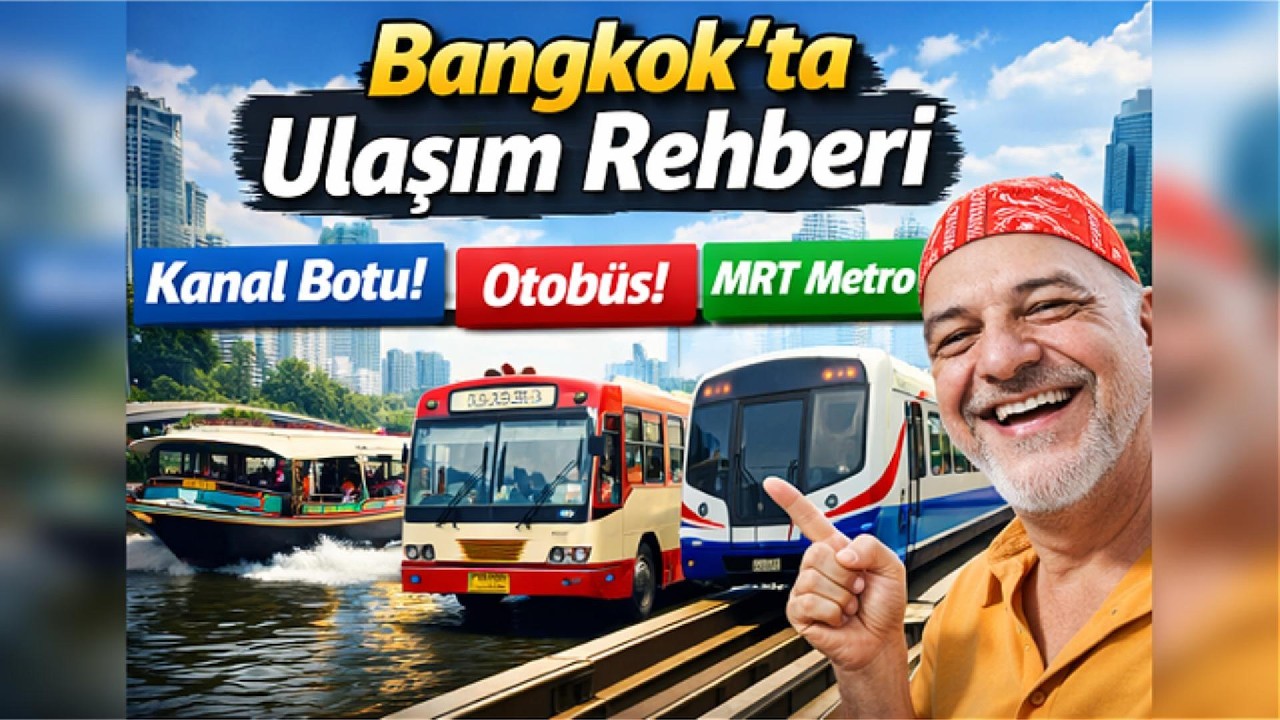 Bangkok’ta Ulaşım ŞOK Etti Kanal Botu, Otobüs ve MRT Gerçekleri Turistler Bunu Bilmiyor #TaylandVlog