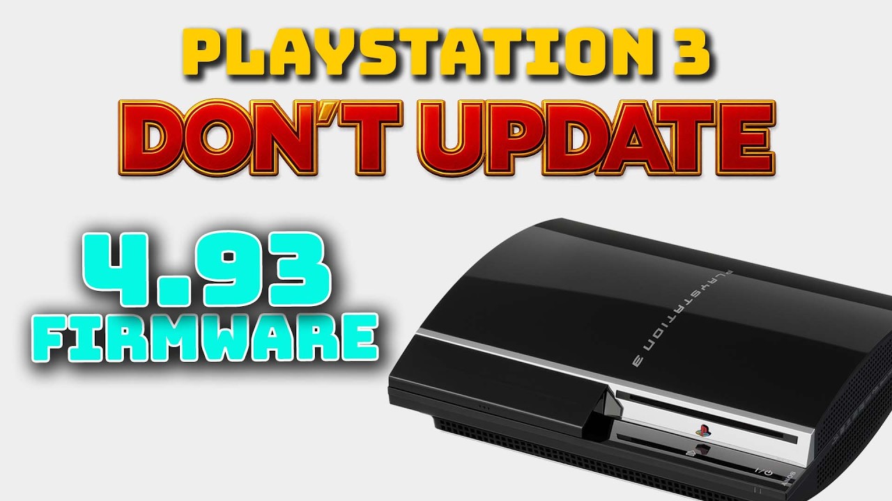 Wydano oprogramowanie układowe PS3 w wersji 4.93 &mdash; nie aktualizuj!