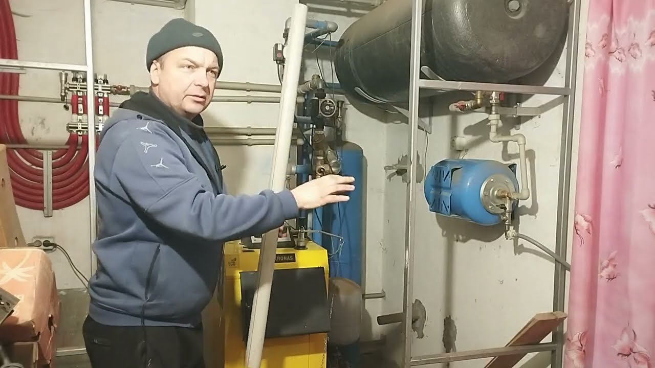 Один із варіантів водяного опалення по економ-варіанту. З підказками, що змінити.