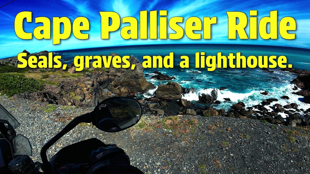 Cape Palliser motorbike ride - seals, graves, and a lighthouse