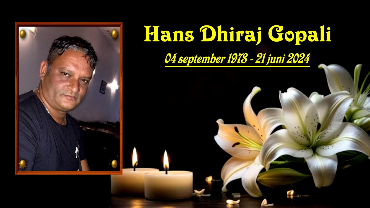 De Crematie van: Mnr.Hans Dhiraj Gopali