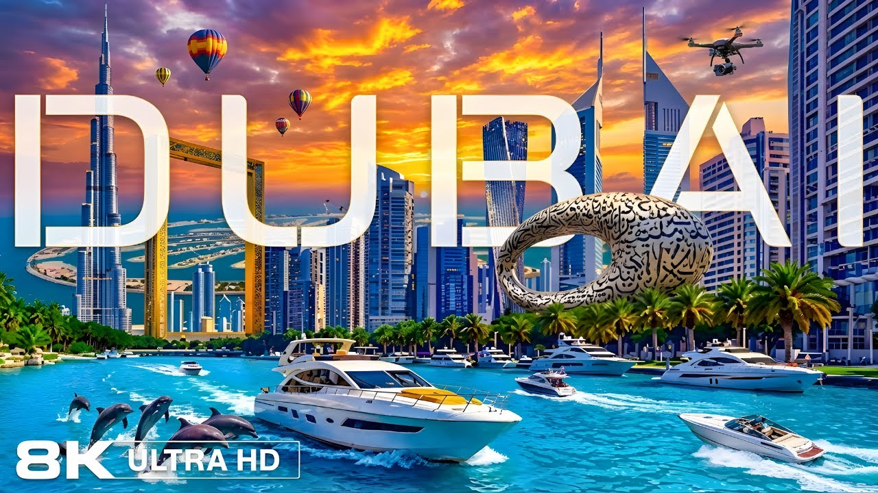 Dubai in 4K UHD 🇦🇪 | The World’s Most Futuristic Luxury City ✨ Relaxing Piano Music
