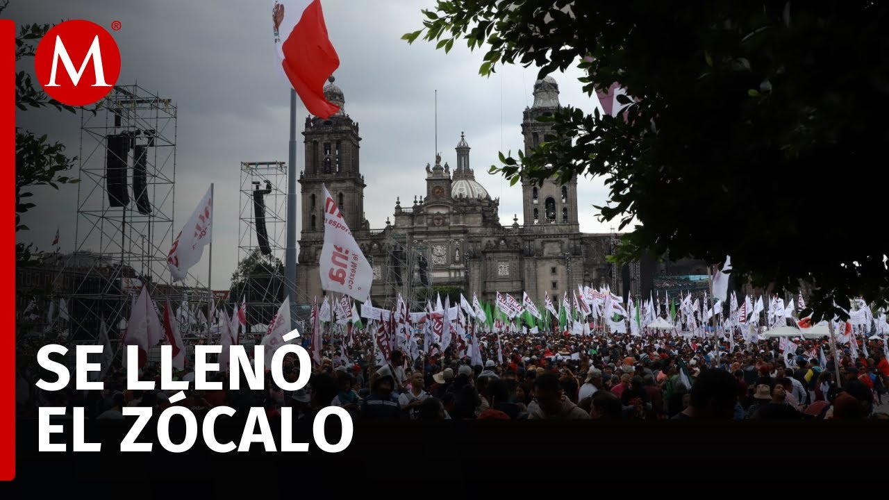 Simpatizantes llegan al Zócalo de CdMx para festejar toma de protesta de Claudia Sheinbaum