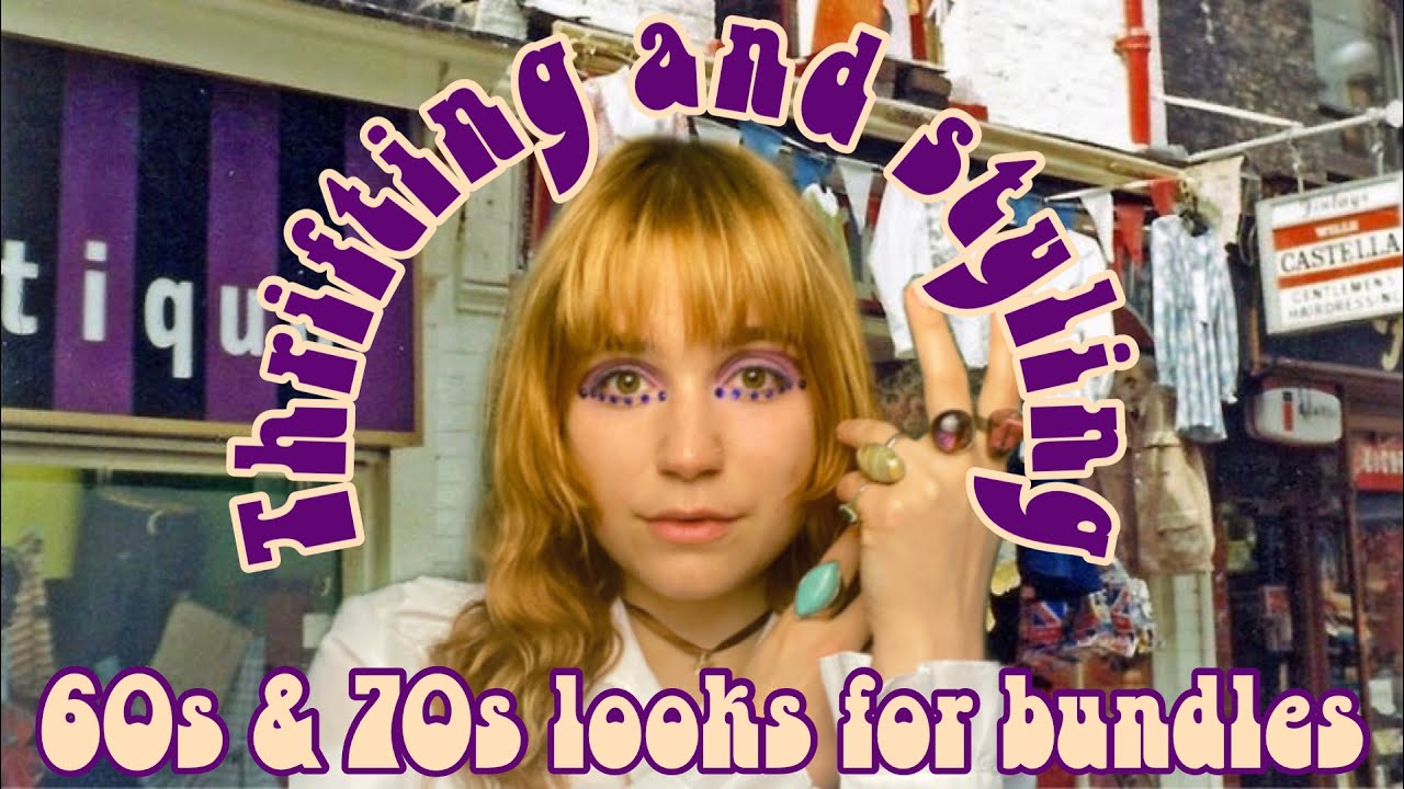 Thrifting and styling 60s & 70s looks I Thrift with me for vintage style bundles