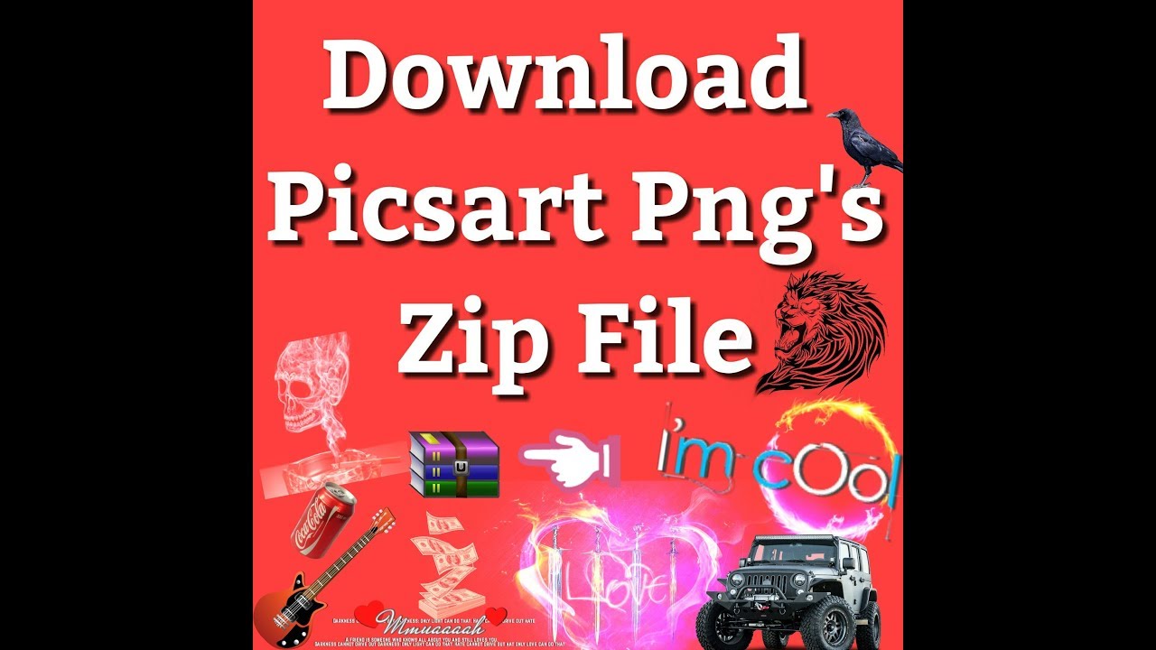 Download PicsArt Png Zip File | All Latest Effects | 2017