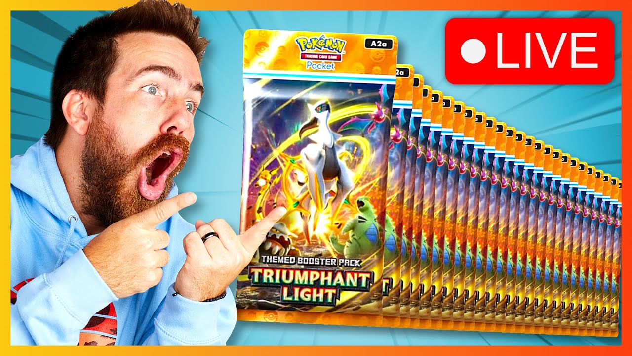 Opening 100+ *NEW* Triumphant Light Packs LIVE!!! - Pokémon TCG Pocket