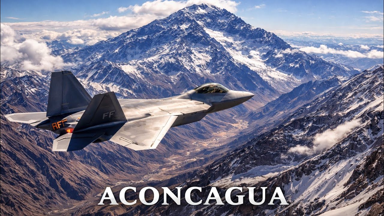 INSANE F-22 Raptor Flyover of Mount Aconcagua 🏔️ | 4K Ultra-Realistic | MSFS 2024