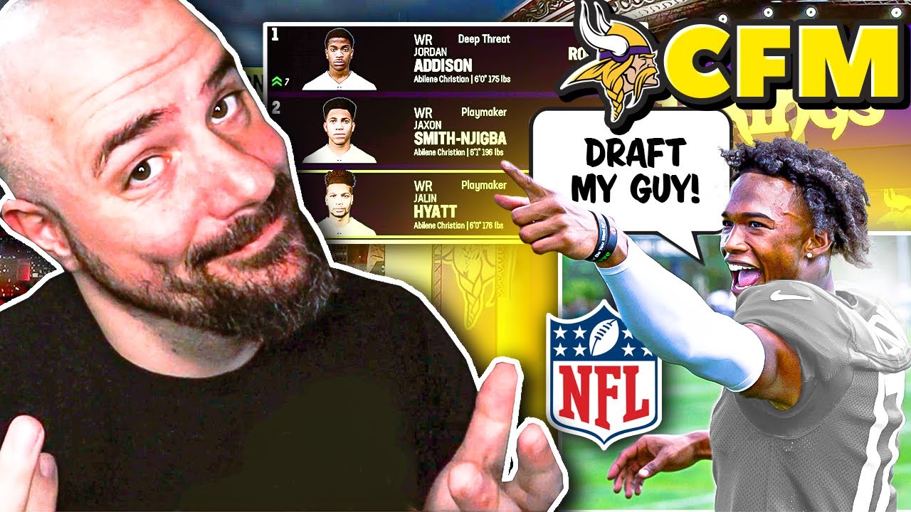 A NFL Player Helped the Vikings CFM Draft!
