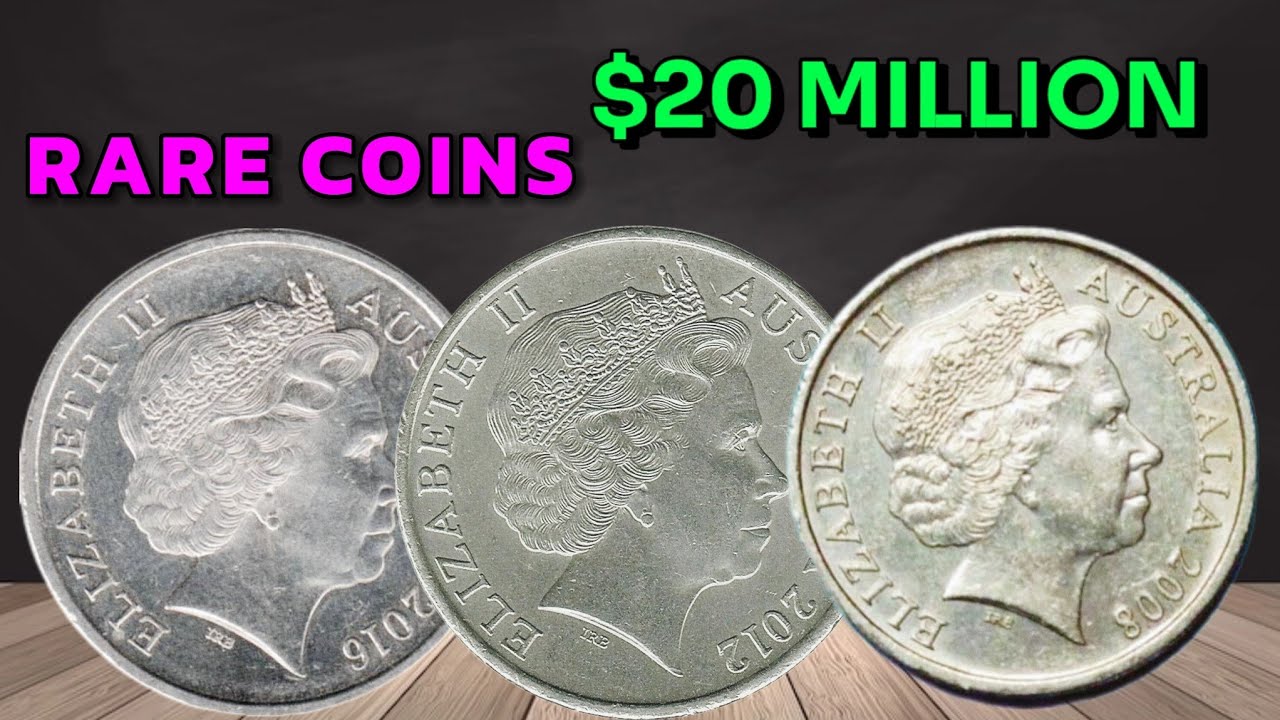 RARE Australian 10 Cent Coins Worth BIG Money Elizabeth II 2008, 2012 & 2016 No Mint Mark