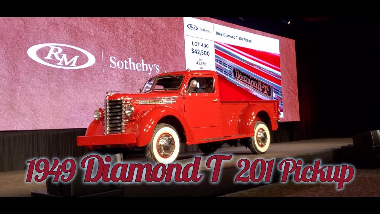 1949 Diamond T 201 Pickup at 2022 RM Sotheby's,Hershey #vintagetruck  #oldtrucks #pickups