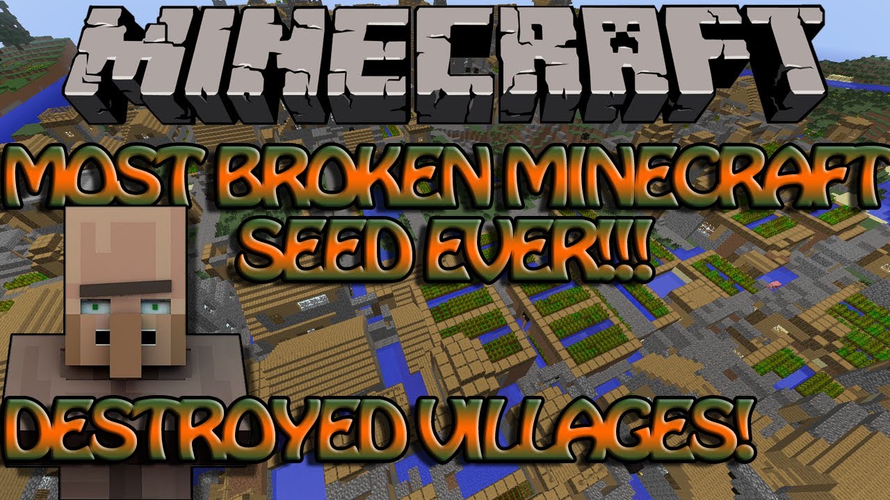 Most Broken Minecraft Seed Ever!!! (Destroyed Villages!)