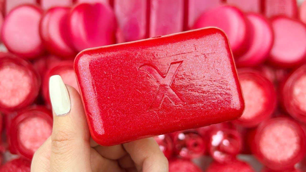 Crushing soap stripes★Clay cracking★ASMR SOAP★CUTTING CUBES★boxes with foam and starch★
