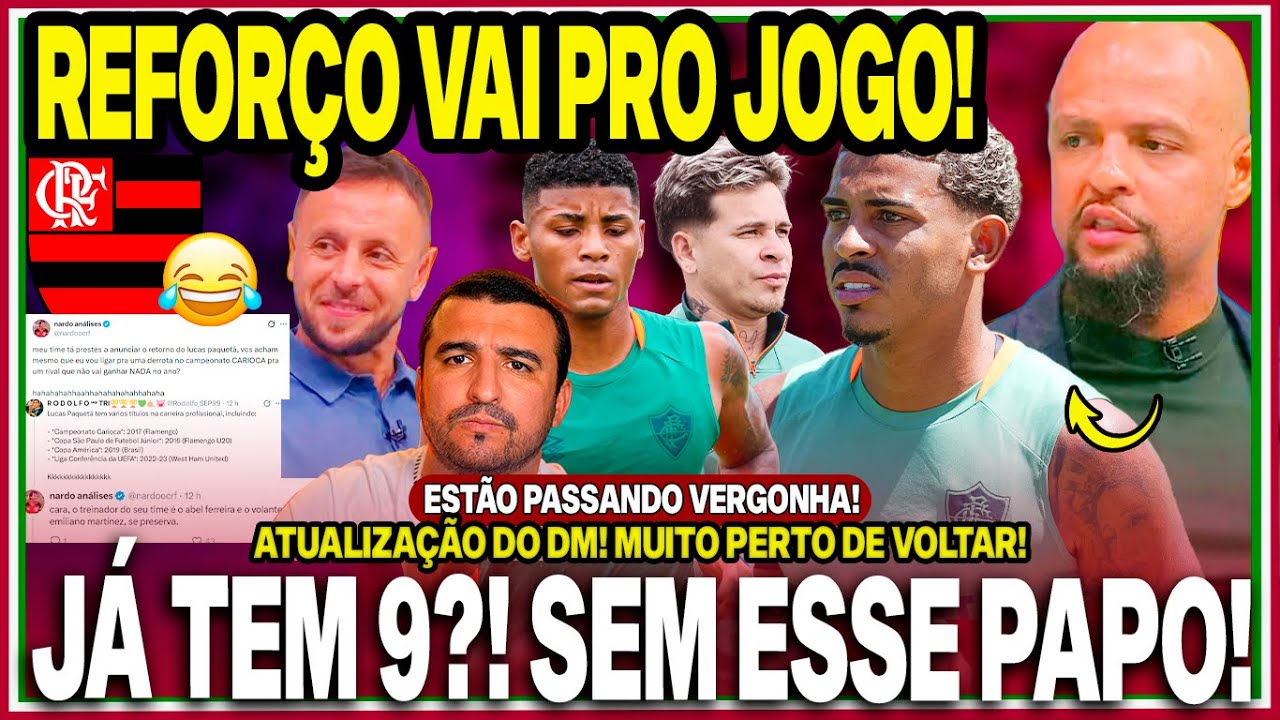😤FLU JÁ TEM UM 9?! FELIPE MELO FALOU BESTEIRA!😂FLAPRESS NO DESESPERO! PATÉTICO! SAVARINO VAI JOGAR!