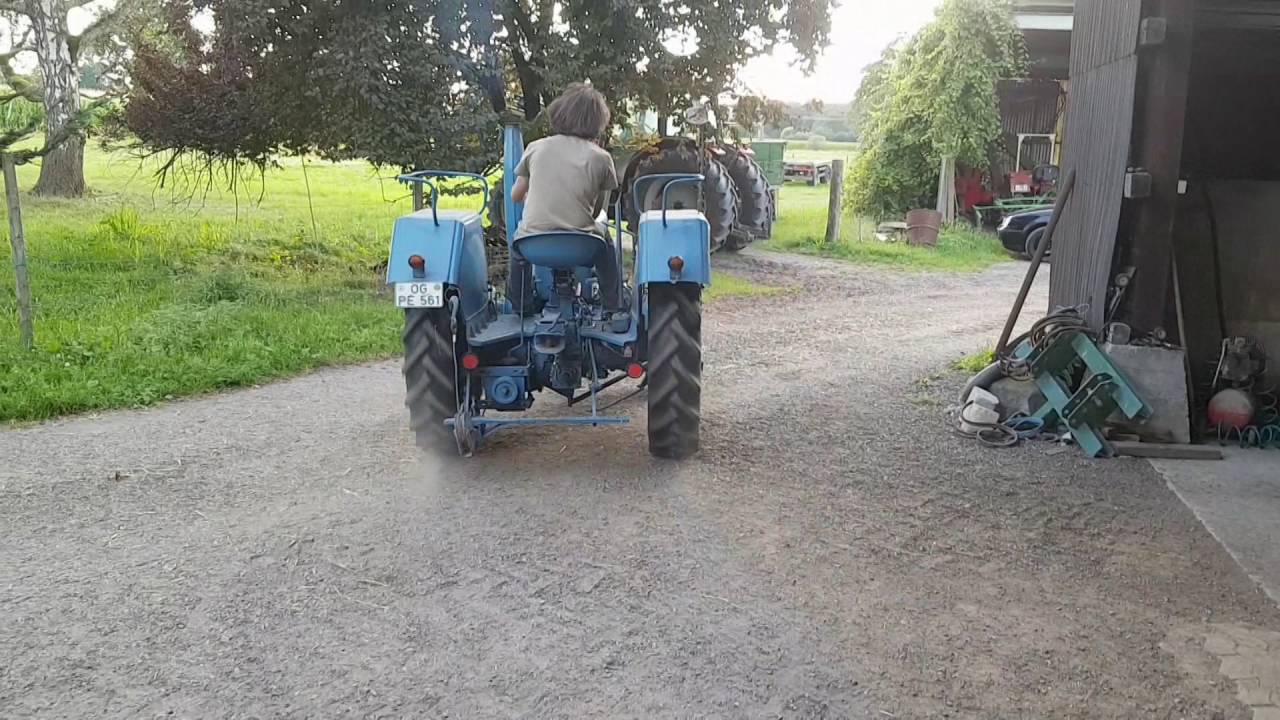 Lanz D 2016 anwerfen und kleine Ausfahrt
