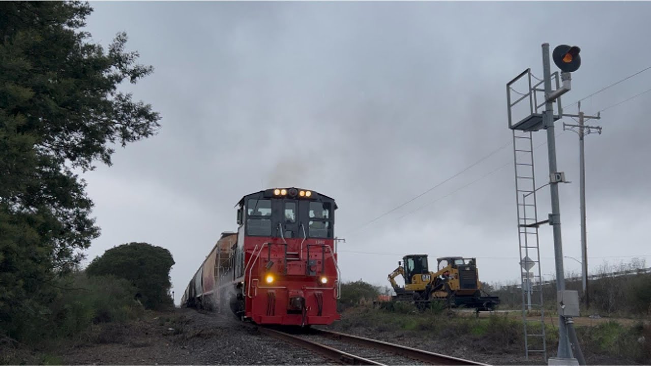 NWP 1501 pounding the tracks through Black Point, Novato