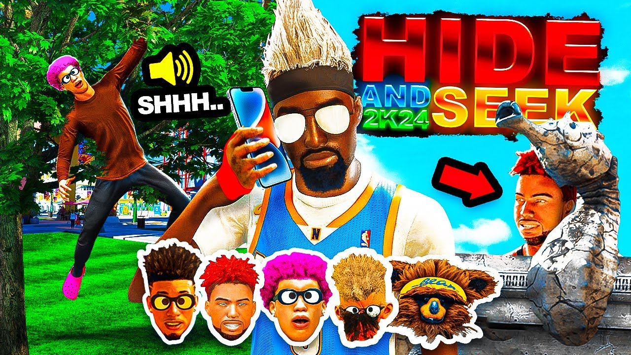 FIRST EVER HIDE & SEEK GAME MODE in NBA 2K24! *INSANE* GLITCHED OUT OF MAP HIDING SPOTS IN 2K24 PARK