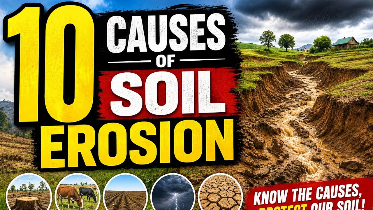 10 CAUSES OF SOIL EROSION