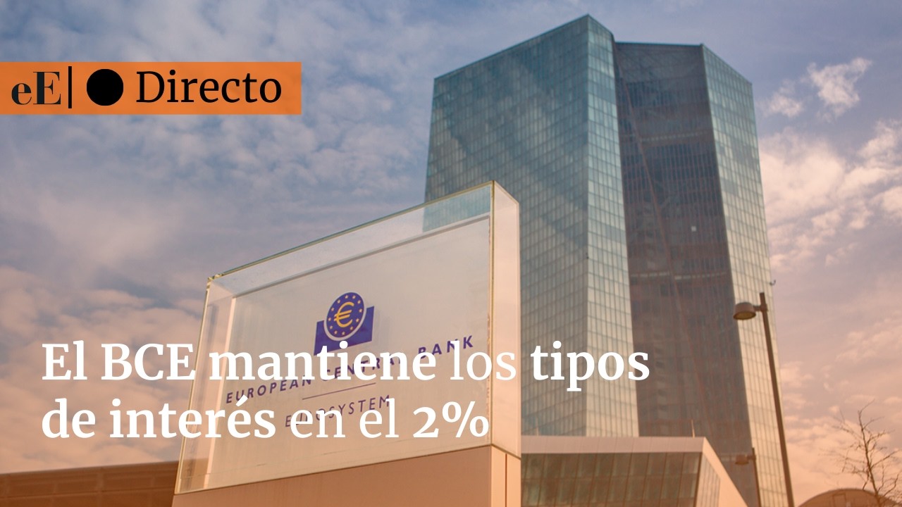 EN DIRECTO |​ 🔴 El BCE deja los tipos en el 2% por quinta reunión consecutiva