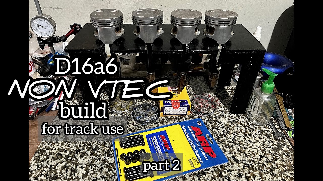 ESi D16a6 All Motor Non Vtec OEM Rebuild Project part 2