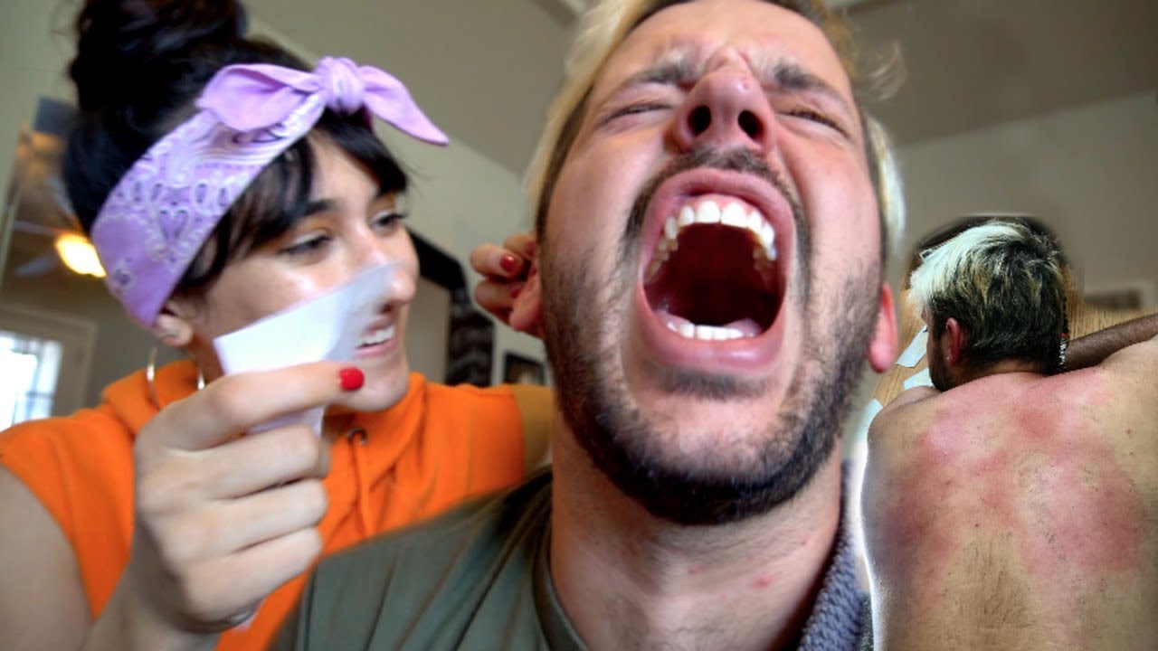 GIRLFRIEND WAXES MY FACE AND BODY!! (Extremely Painful!)