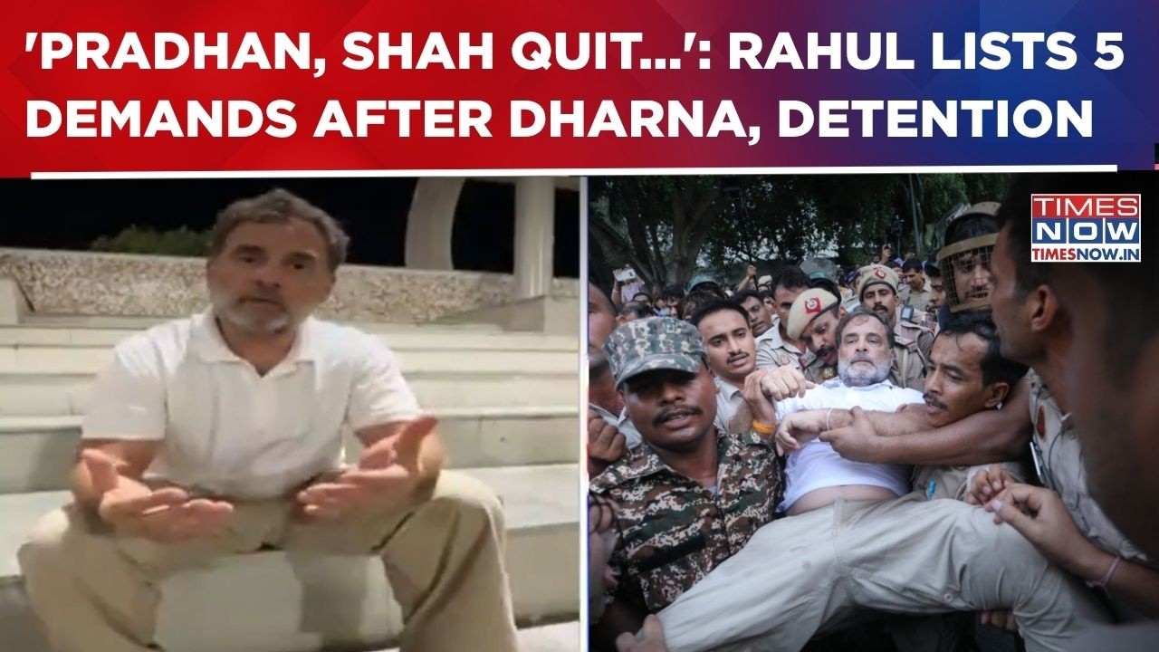 'Pradhan, Shah Must Resign...': Rahul Gandhi's 5 Big Demands After Dharna Crackdown | CJP Protest
