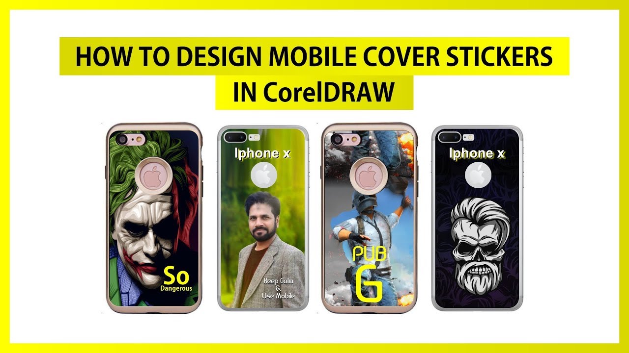 Design Mobile Back Cover Sticker in coreldraw | Urdu + Hindi | By @AnasGraphics