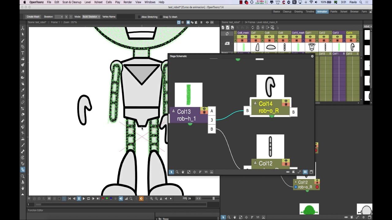OpenToonz #17 - conexiones avanzadas
