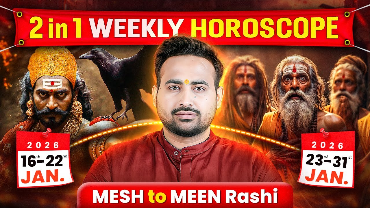 2 in 1 Weekly Horoscope: मेष से मीन राशि का 16 से 31 जनवरी का साप्ताहिक राशिफल, Astro Arun Pandit