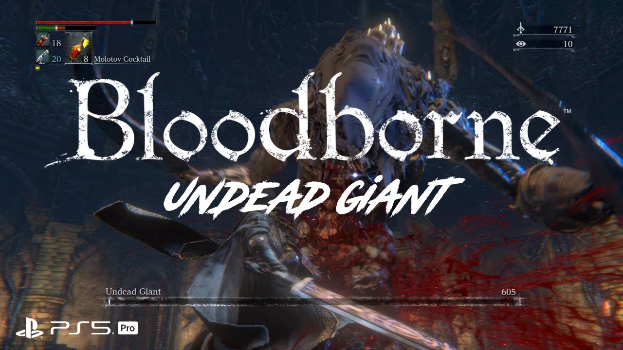 Bloodborne PS5 Pro - Undead Giant - Chalice Dungeon Boss Fight