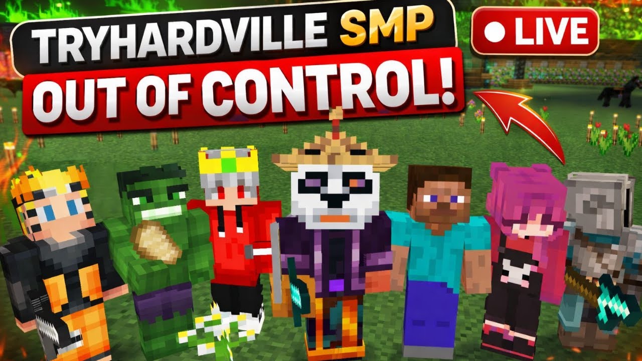 🧱“Late-Night Grind on TryHardville SMP🌙 | Minecraft LIVE”
