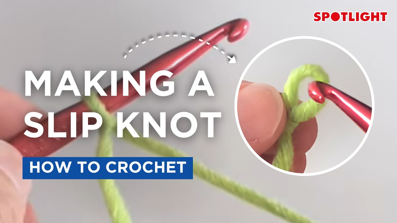 How To Crochet: Making a Slip Knot | Spotlight Stores