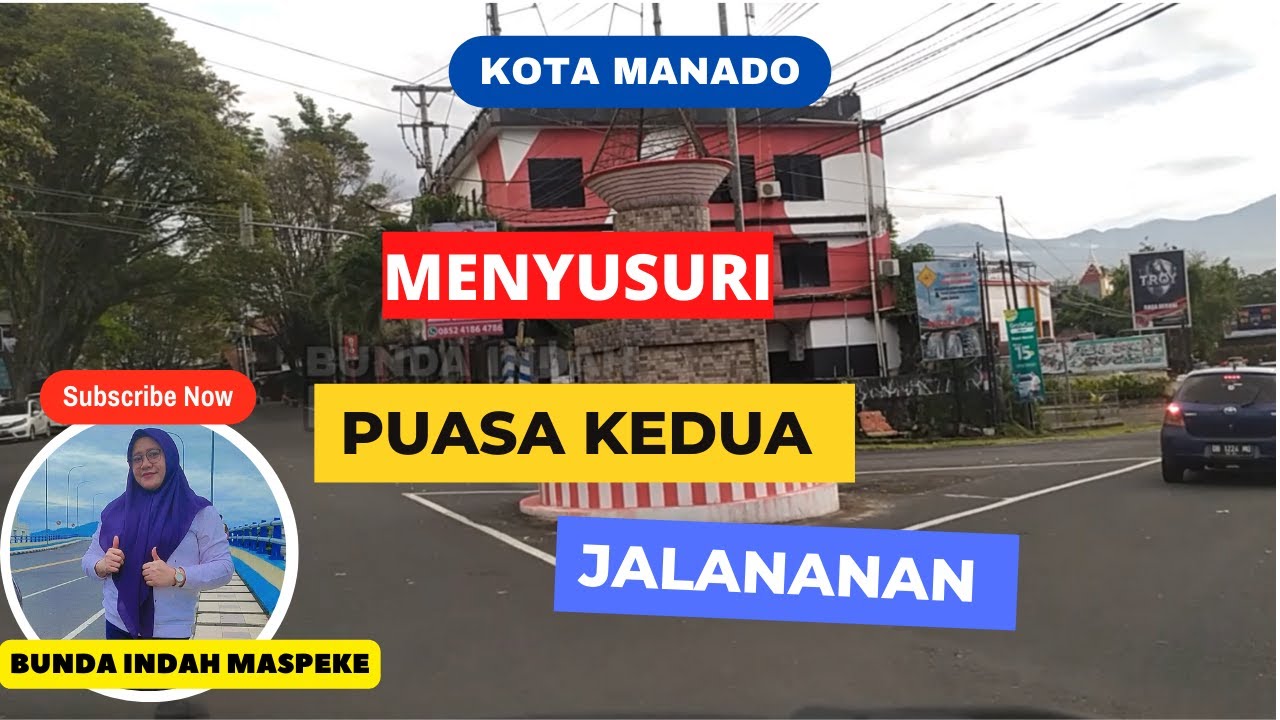 Suasana puasa Ramadhan kedua di ruas jalanan kota Manado carvlog Ceramah on the road #sobatkoh