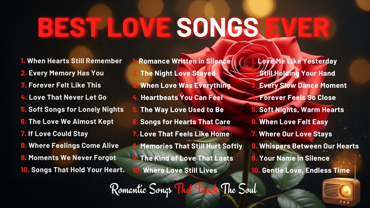 Best Love Songs Ever | Legendary Oldies | Romantic Songs That Touch The Soul