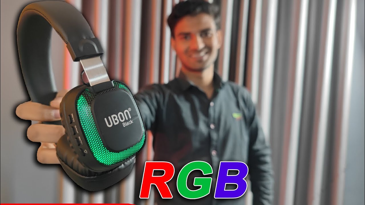 Ubon BT 5750 Light UP, Wireless Headphone, Unboxing & Full Review supports For PC, Iphone, Ipad, And