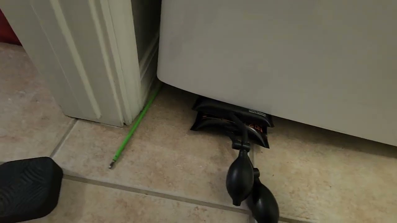 How to install Washer and Dryer Rubber Foot Pads in very tight areas.